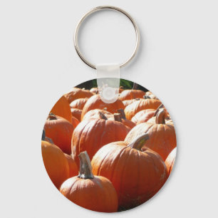 Pumpkins Photo for Fall, Halloween eller Thanksgiv Nyckelring