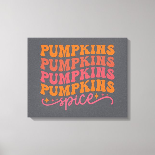 Pumpkins Pumpkins Pumpkins Pumpkins Spice Canvastryck (Framsida)