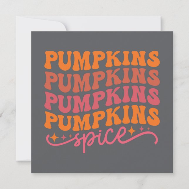 Pumpkins Pumpkins Pumpkins Pumpkins Spice Kort (Framsida)