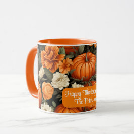 Pumpkins Ro Autumn Flowers Mugg