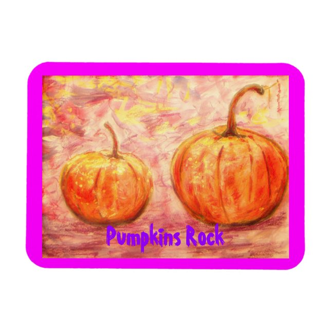 Pumpkins Sten Magnet (Horisontell)