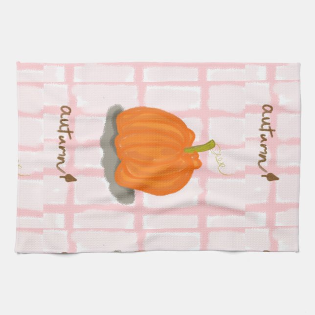 Pumpkins tehandduk kökshandduk (Horisontell)