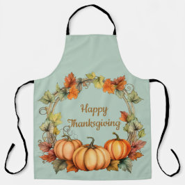 Pumpkins Thanksgiving Day Apron