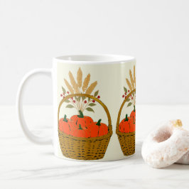 ☕ **Pumpkins & Wheat Basket Mug Kaffemugg