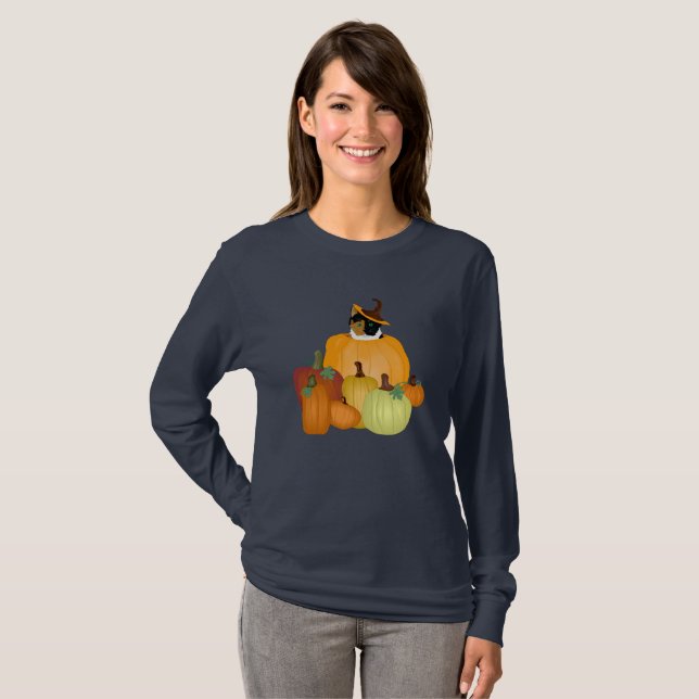 Pumpkins Women's Långärmad Tshirt T-shirt (Hel framsida)