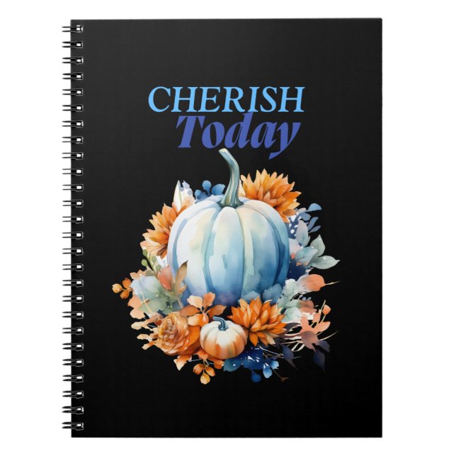 Pumpkintemed-Cherish Today Halloween Season Anteckningsbok (Framsidan)