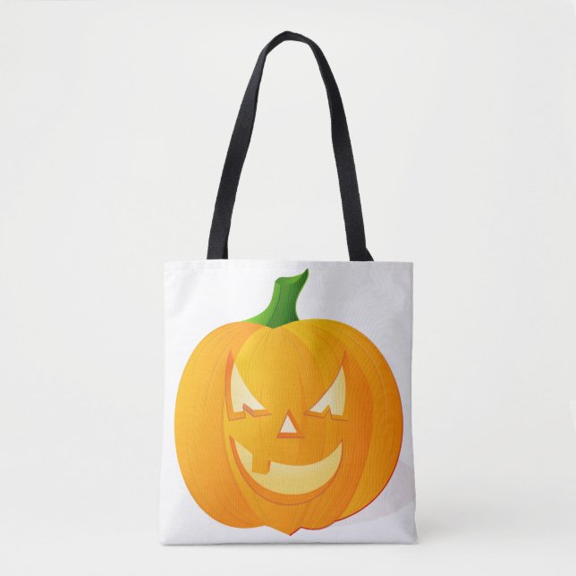 PumpkinTote Bag Tygkasse (Framsida)