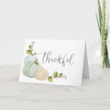 Pumpkort för Thanksgiving av personlig