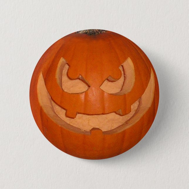 Pumpky som jack-o'lyktan knäppas knapp (Framsida)