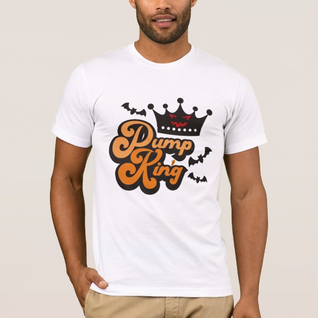 Pumpning Halloween-schaktdockor för Vuxnor T Shirt (Framsida)