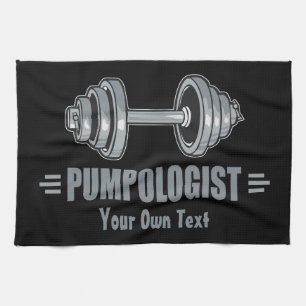 Pumpolog Pumping Järn Weightlift Kökshandduk