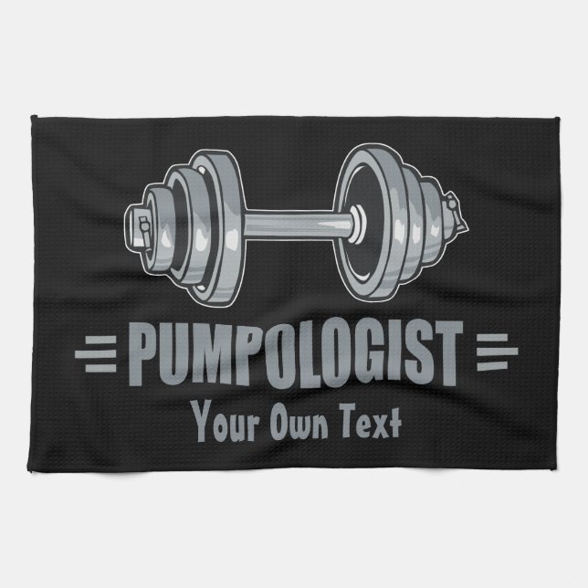 Pumpolog Pumping Järn Weightlift Kökshandduk (Horisontell)
