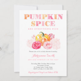 Pumpor, babydusch för kryddbarn, fall pumpor inbjudningar