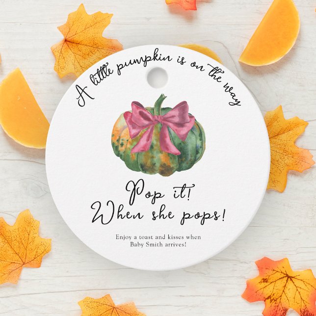 Pumpor, babydusch gåvor etiketter (Skapare uppladdad)