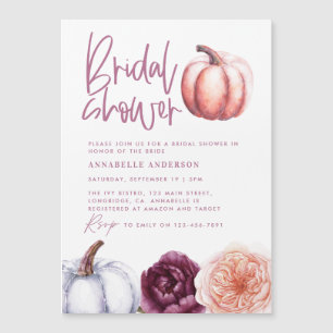 Pumpor blommigt fall lila Peach-möhippa