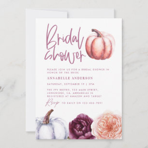 Pumpor blommigt fall lila Peach-möhippa
