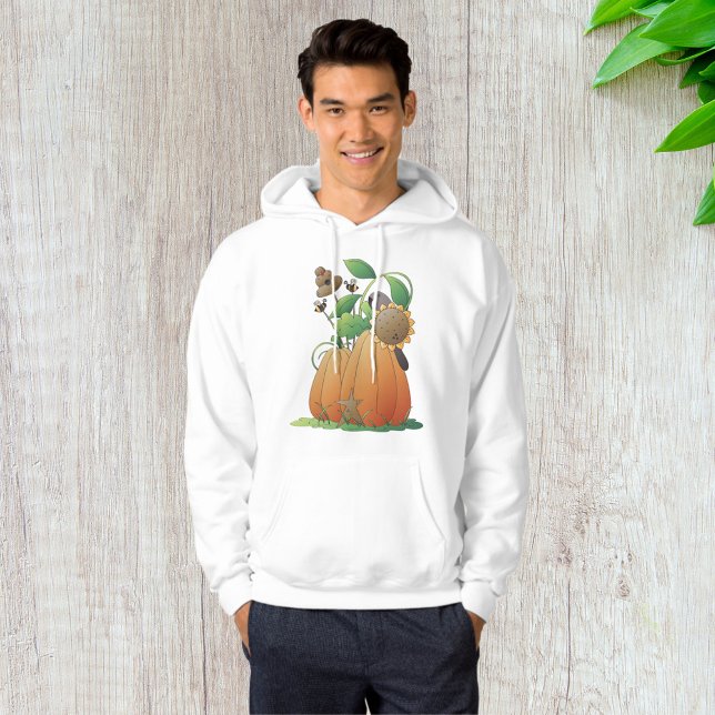 Pumpor Blommor och bin Hoodie (Skapare uppladdad)