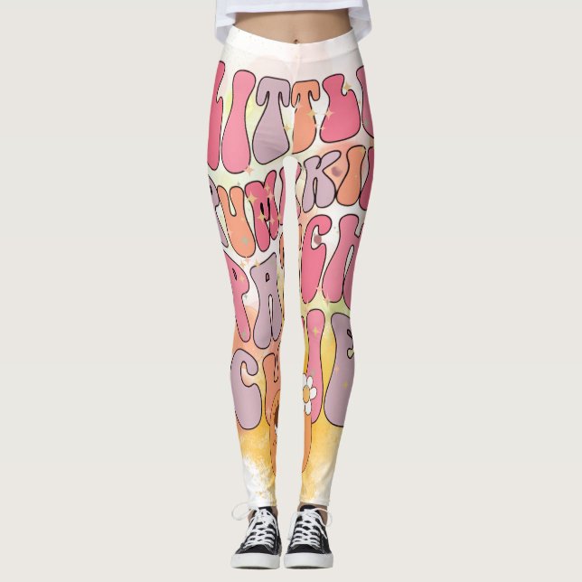 Pumpor cutin, liten pumpa leggings (Framsida)
