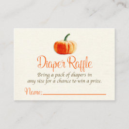 Pumpor Diaper Raffle Card, dykande Raffle Card Tilläggskort