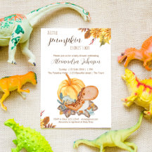 Pumpor dinosaur-fall-babyduschinvitation