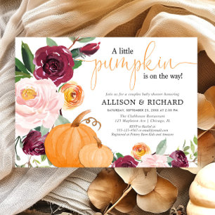Pumpor fall par babydusch inbjudningar