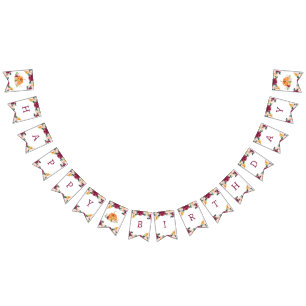 Pumpor-födelsedagsfest-buntning av flaggor