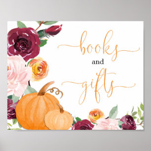 Pumpor för blommigt av Bokar och presenttecken Poster
