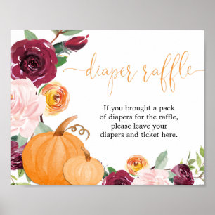 Pumpor för flygande blommigt poster