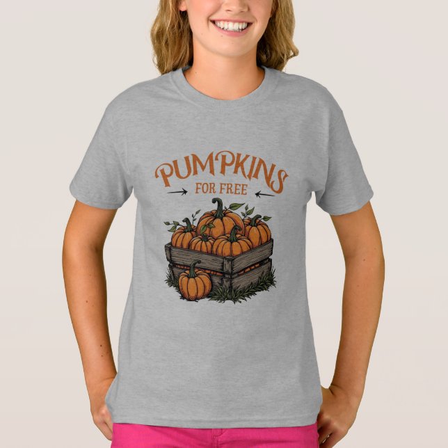 Pumpor för gratis - HöstÄlskare T Shirt (Framsida)