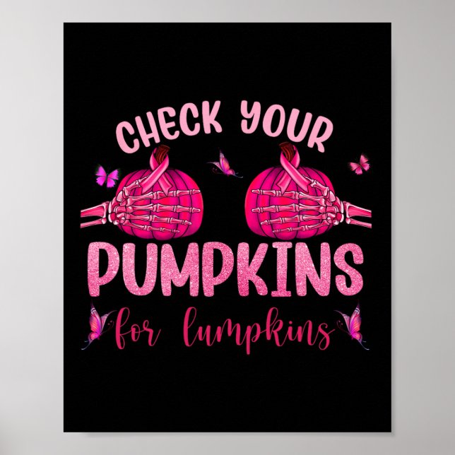Pumpor för Lumpkins Skeleton Hand Halloween Poster (Framsidan)