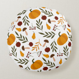 Pumpor, granater och päron rund kudde