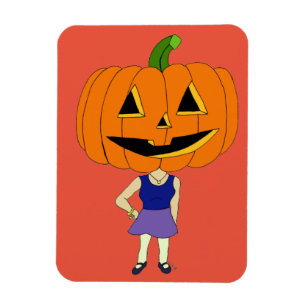 Pumpor head chibi tjej magnet