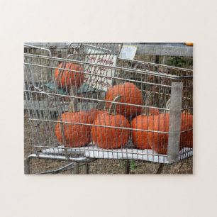 Pumpor in Shopping Cart Autumn Pussel