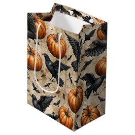 Pumpor, Kråkor och Fladdermus Halloween Mönster