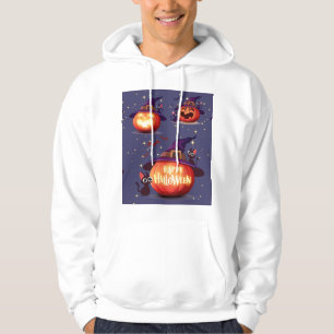 Pumpor med happy halloween med kattunge hoodie
