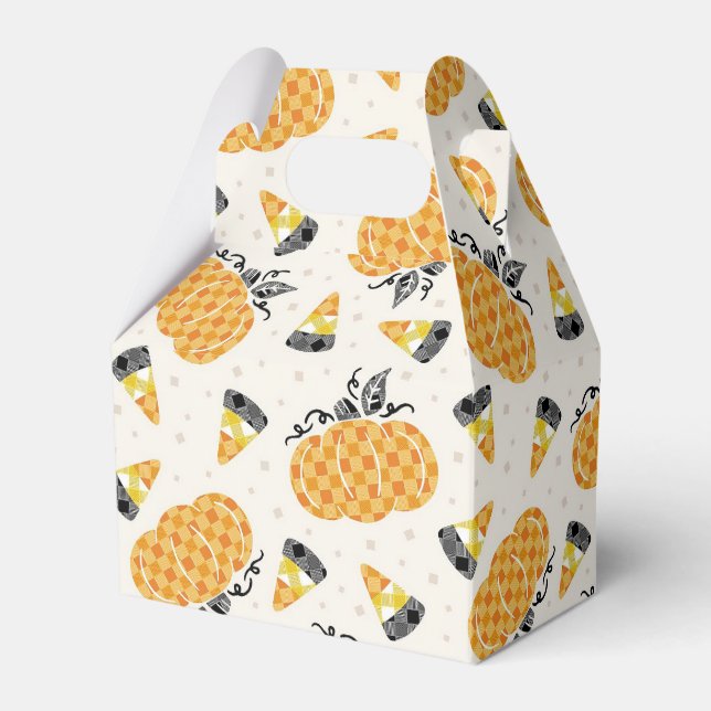 pumpor och candy corn presentaskar (Framsidan Sidan)