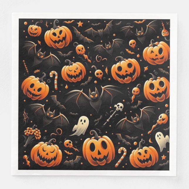 Pumpor och fladdermöss pappersservett (Framsida)