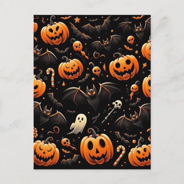 Pumpor och fladdermöss vykort (Framsida)