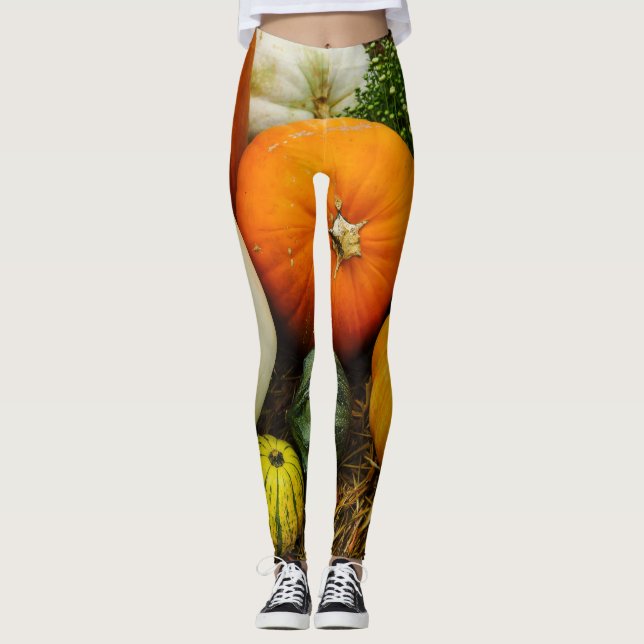 Pumpor och gourder leggings (Framsida)