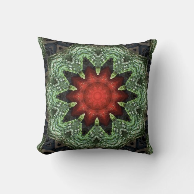 Pumpor och gourds kaleidoskop kudde (Framsida)