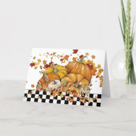 Pumpor och löv helgkort