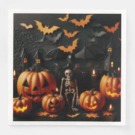 Pumpor och skelett pappersservett