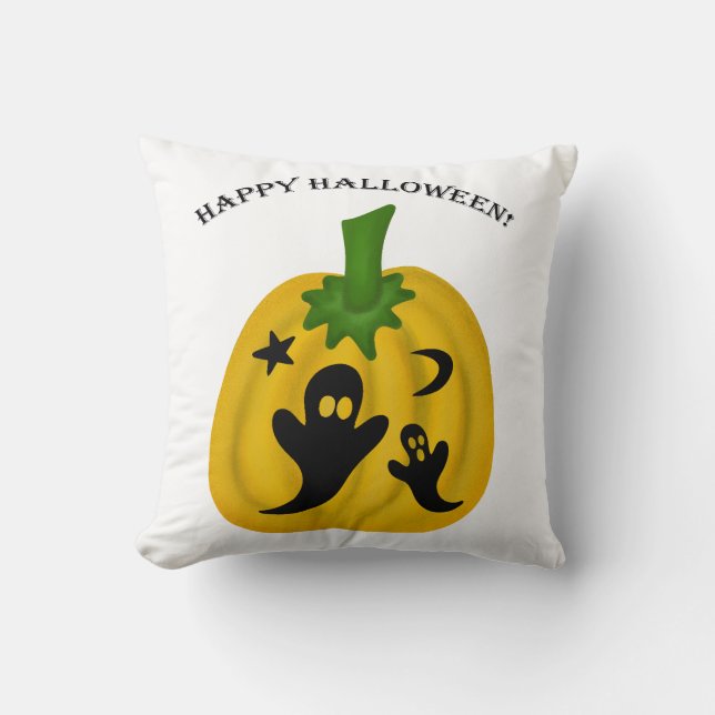 Pumpor och spöken kudde (Framsida)