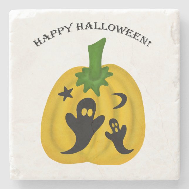 Pumpor och spöken stenunderlägg (Framsidan)