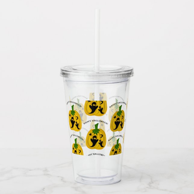 Pumpor och spöken take away mugg (Framsida)