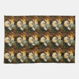 Pumpor och Squash still Life Mönster Kökshandduk