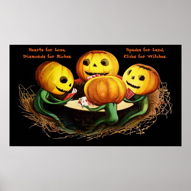 Pumpor på Cards Halloween Poster (Framsidan)