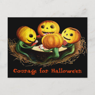 Pumpor på Cards Vintage Halloween-vykort Vykort
