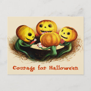 Pumpor på Cards Vintage Halloween-vykort Vykort