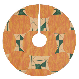 Pumpor: Retro Geometric Triangle. Julgransmatta Borstad Polyester